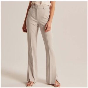 Abercrombie & Fitch Side Slit Split Hem Flare Pants 29/8 Cream